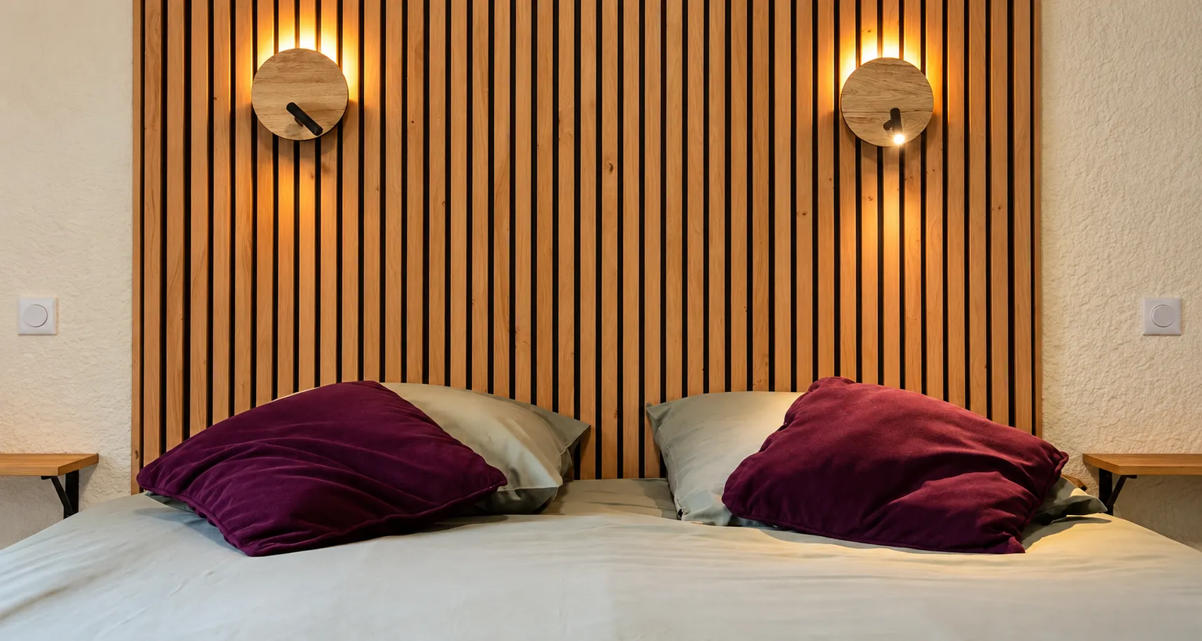Chambre twin à l'hotel du Grand Som