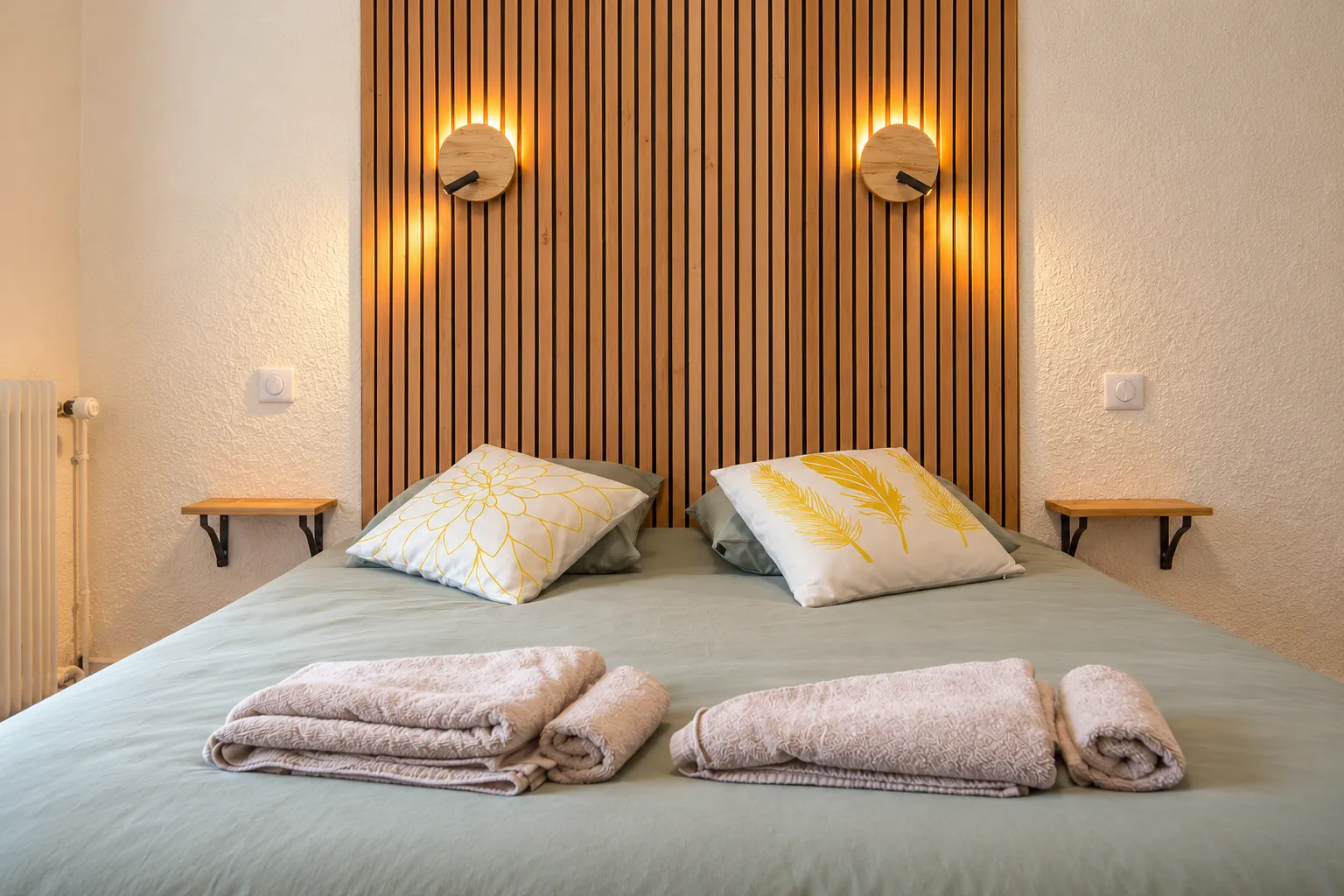 Chambre twin à l'hotel du Grand Som