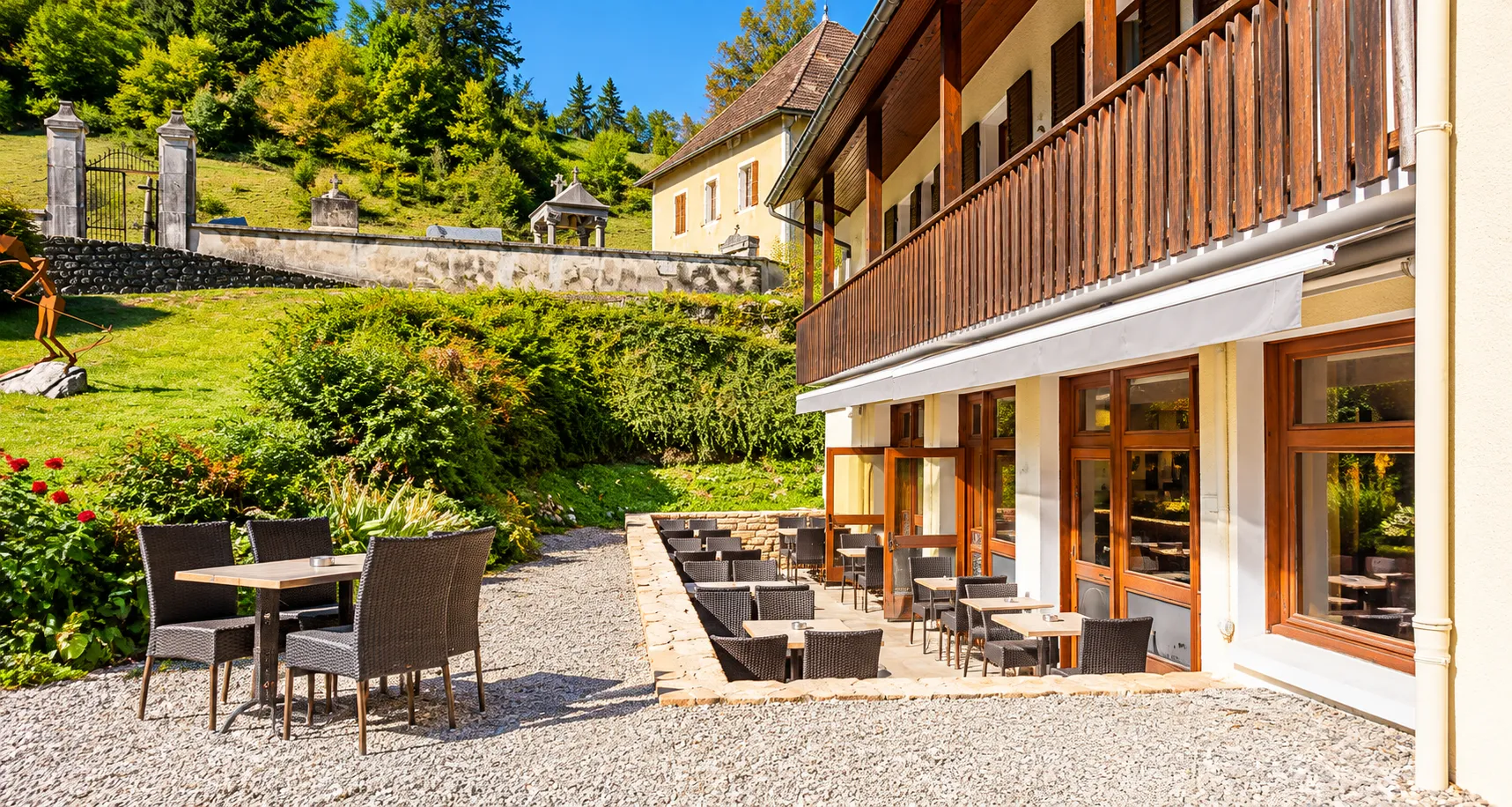La terrasse de l'hotel