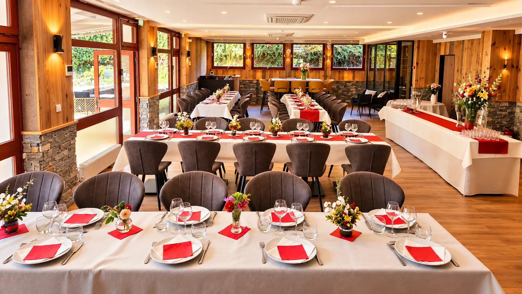 Salle de réception de l'hôtel
